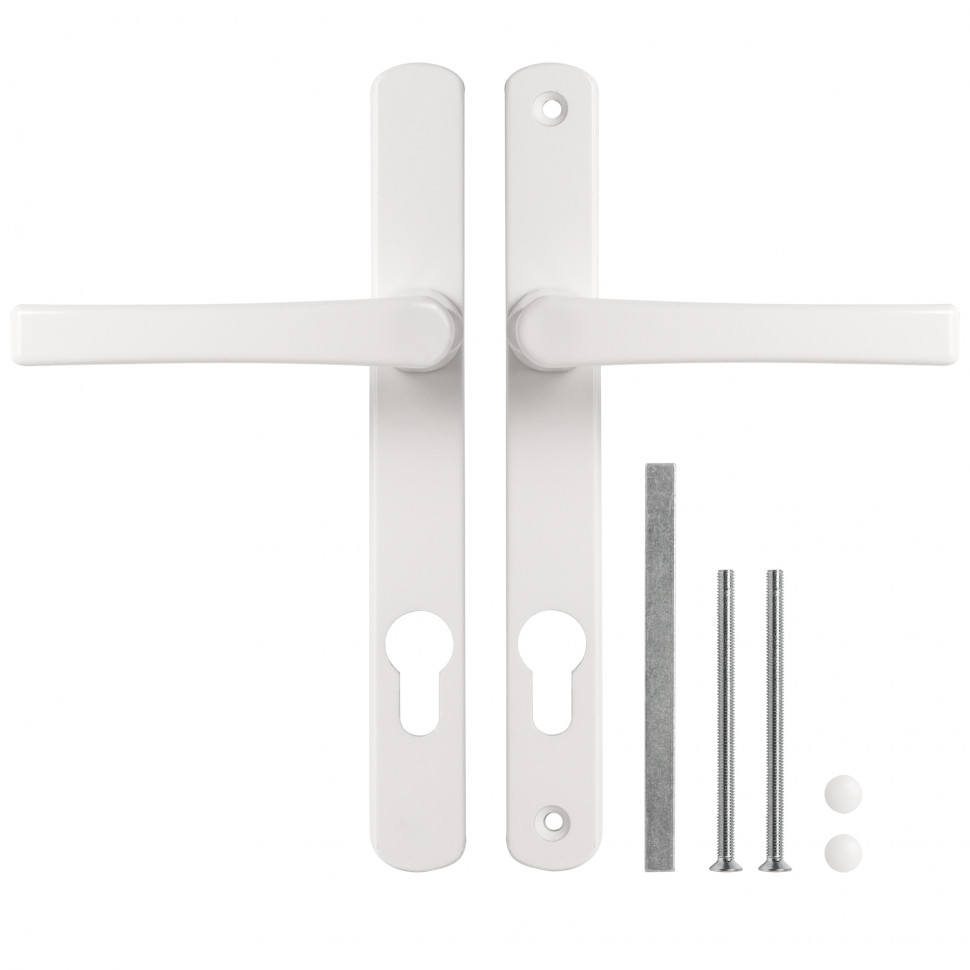 Ручка Punto (Пунто) на планке HANDLE.85.25.67-75 RAL 9016 белый