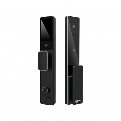 Замок врезной электронный Hogo V07 с распознаванием лица, черный