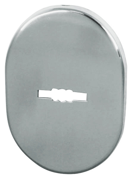 Накладка Fuaro (Фуаро) на сувальдный замок ESC.S.SF/OV.475 (ESC 475) СР хром