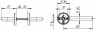 Ручка Fuaro (Фуаро) раздельная R.DSS304-0201/19 (DSS-0201/19) INOX 304