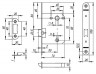 Защелка Fuaro (Фуаро) врезная PLASTP82-50 (P82-50) AB бронза