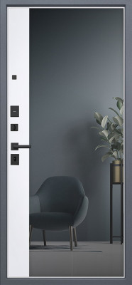 Стальная дверь "Беркут" с зеркалом