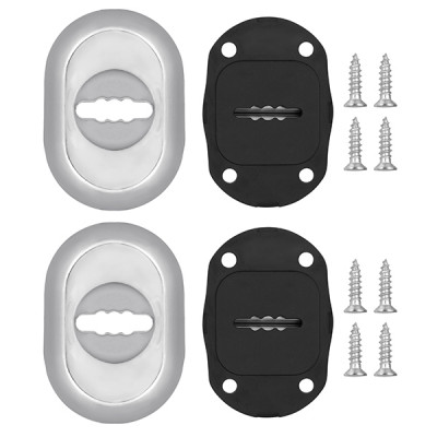 Накладка Fuaro (Фуаро) на сувальдный замок ESC.S-auto/CRE/OV.13 (ESC-13S) с автомат. шторками CP хром