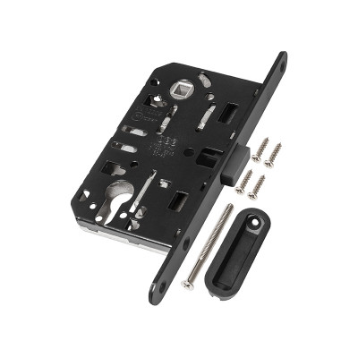 Корпус AGB (АГБ) замка магнит. под цил. MEDIANA POLARIS B06103.50.93.567 с отв. планк B02402.05 (черный)