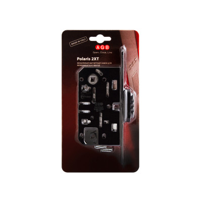 Корпус AGB (АГБ) замка магнит. под цил. MEDIANA POLARIS B06103.50.93.567 с отв. планк B02402.05 (черный)