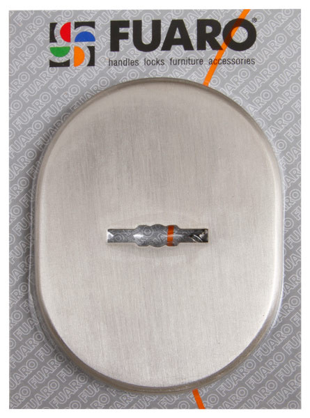 Накладка Fuaro (Фуаро) на сувальдный замок ESC.S-lift.SF/OV.476 (ESC 476) с шторкой AB зелёная бронза