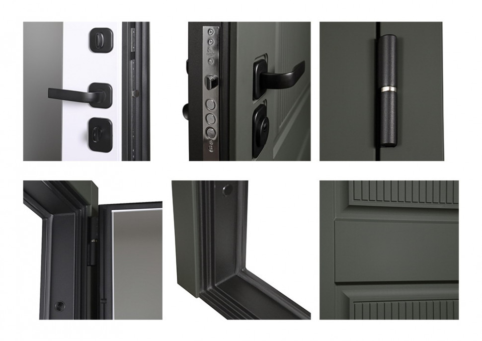 Стальная дверь "Scandi" с зеркалом