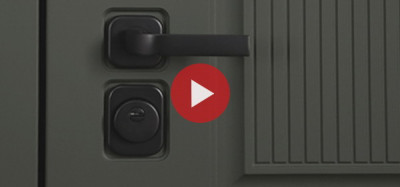 Стальная дверь "Scandi" с зеркалом