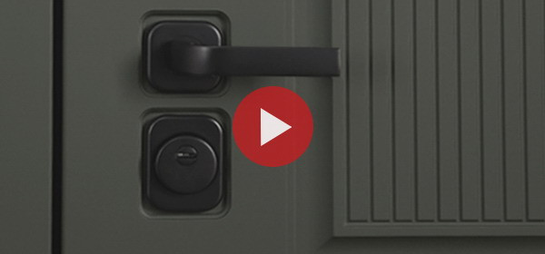 Стальная дверь "Scandi" с зеркалом