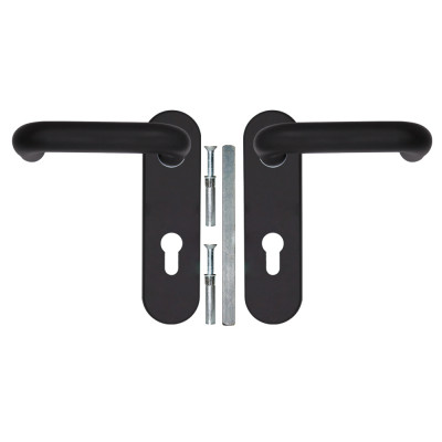 Ручка Fuaro (Фуаро) дверная FP.DH172.0433 NE (DH-0433 NE) (9x140) с пружиной BL-24 черный