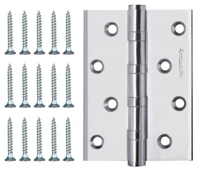 Петля Armadillo (Армадилло) универсальная IN4500UC-BL CP 102x76x3 INOX304 хром БЛИСТЕР