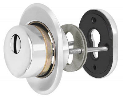 Броненакладка Fuaro (Фуаро) DEF.CRE/OV-set.9726 (DEF 9726) M6x90 врезная с чашкой CP-8 хром