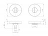 Ручка Punto (Пунто) поворотная BK6.R.ARC.R52 (BK6 ARC) SSG-39 сатин.золото