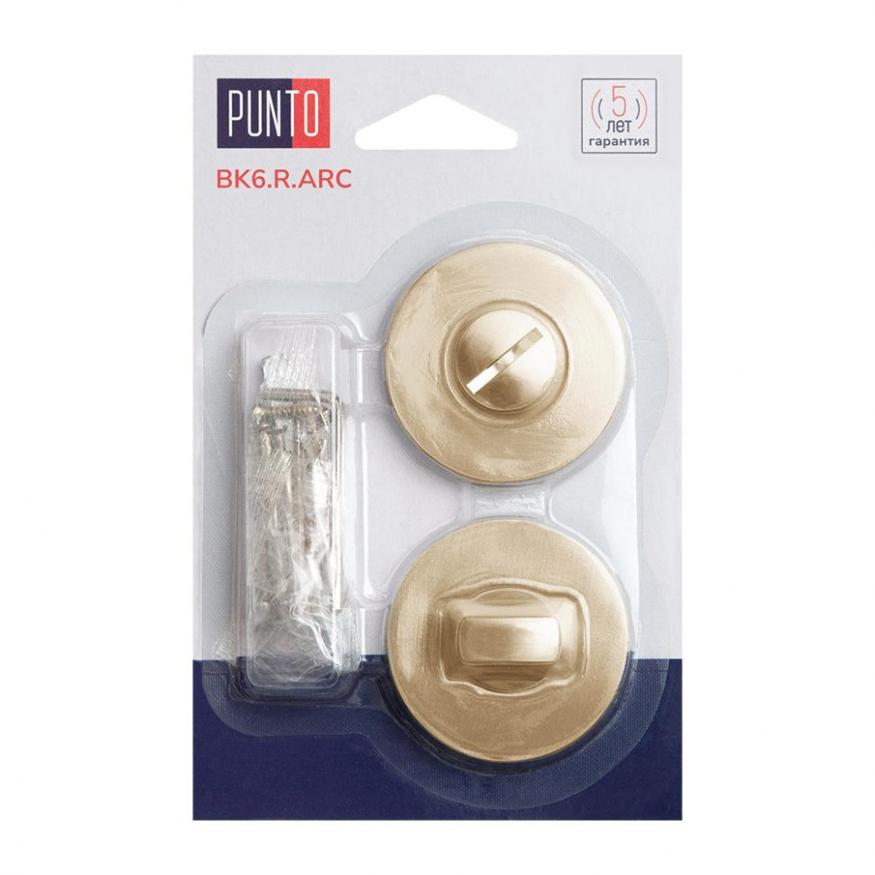 Ручка Punto (Пунто) поворотная BK6.R.ARC.R52 (BK6 ARC) SSG-39 сатин.золото