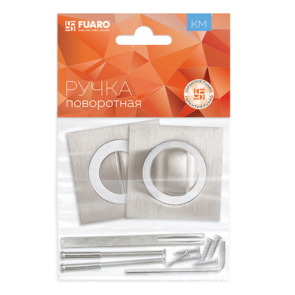 Ручка Fuaro (Фуаро) поворотная BK6.K.KM52 (BK6 KM) SN/CP-3 матовый никель/хром