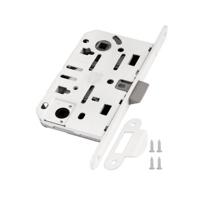 B01102.50.FM.567 AGB (АГБ) Защелка врезная WC (белый) MEDIANA EV. (инд.упак+B01000.13)