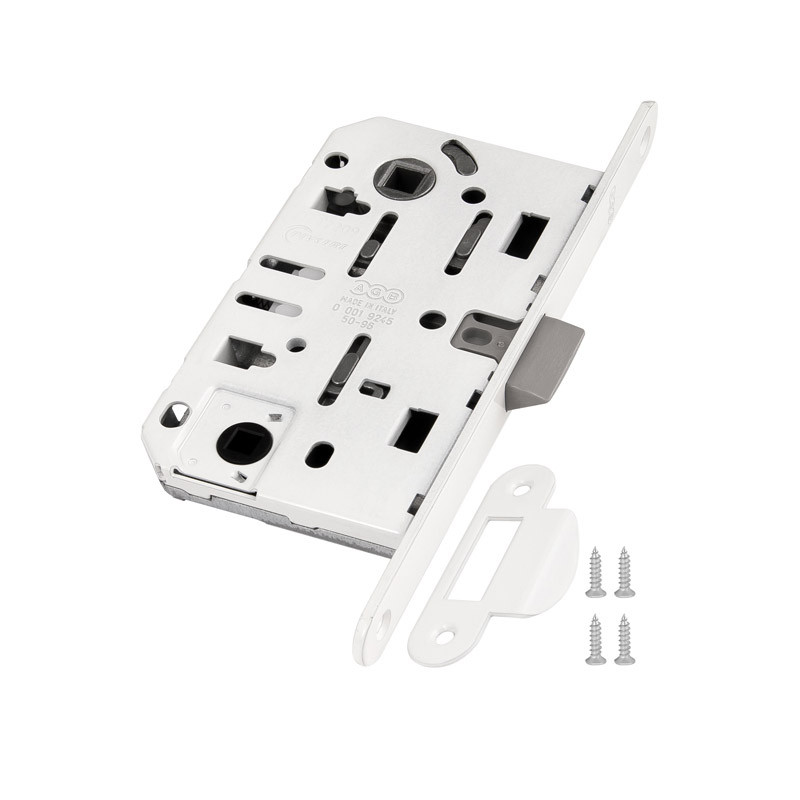 B01102.50.FM.567 AGB (АГБ) Защелка врезная WC (белый) MEDIANA EV. (инд.упак+B01000.13)