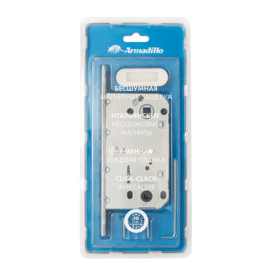 Магнитная Armadillo (Армадилло) защелка WC с ответной планкой GRAVITY.PRO G01.196.50.96 WH Белый