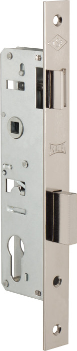 Корпус Kale kilit (Кале килит) узкопрофильного замка с защёлкой 153 (25 mm) w/b (никель)