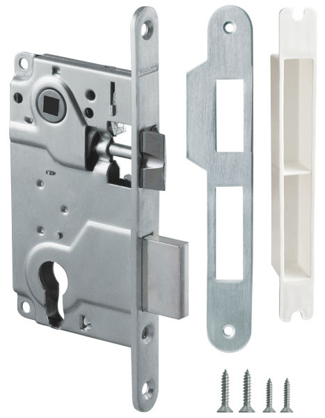 Корпус Armadillo (Армадилло) врезного замка c защёлкой METLH25-50 Box (LH 25-50) SN мат.никель
