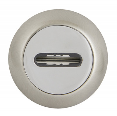 Накладка Fuaro (Фуаро) на сувальдный замок SC.R.RM54 (SC RM) SN/CP-3 матовый никель/хром