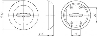 Накладка Fuaro (Фуаро) на сувальдный замок SC.R.RM54 (SC RM) SN/CP-3 матовый никель/хром
