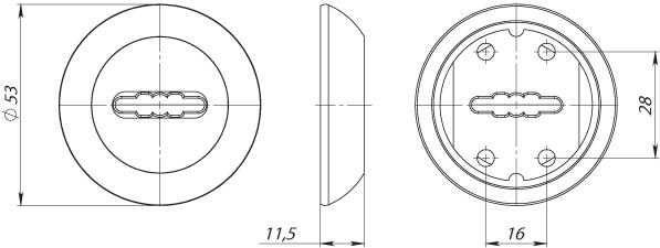Накладка Fuaro (Фуаро) на сувальдный замок SC.R.RM54 (SC RM) SN/CP-3 матовый никель/хром