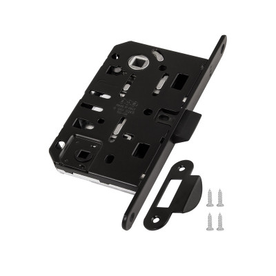 B01102.50.93.567 AGB (АГБ) Защелка врезная WC (черный) MEDIANA EV. (инд.упак+B01000.13)