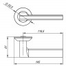 Ручка Punto (Пунто) раздельная R.TL54.BLADE (BLADE TL) WH-19 белый