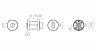 Ручка Fuaro (Фуаро) поворотная BK6.R.DSS201-02 (DSS-02-BK6) (INOX 201) BLACK