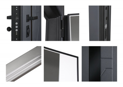 Стальная дверь "Forest" с зеркалом