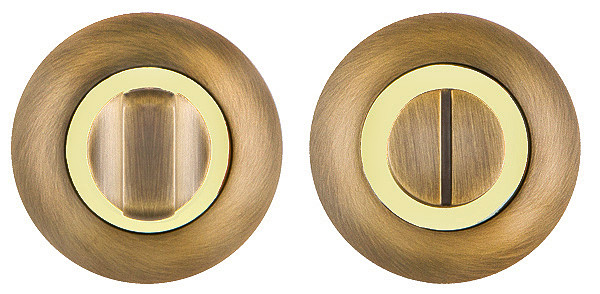 Ручка Fuaro (Фуаро) поворотная BK6.R.RM54 (BK6 RM) AB/GP-7 бронза/золото