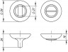 Ручка Fuaro (Фуаро) поворотная BK6.R.RM54 (BK6 RM) AB/GP-7 бронза/золото