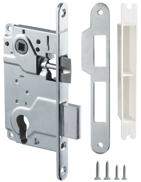 Корпус Armadillo (Армадилло) врезного замка c защёлкой METLH25-50 Box (LH 25-50) CP хром