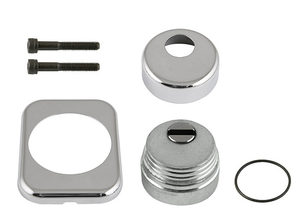 Броненакладка Armadillo (Армадилло) на ЦМ квадрат (от вырывания, 25 мм) ET/ATC-Protector 1-25(SQ) CP-8 Хром box