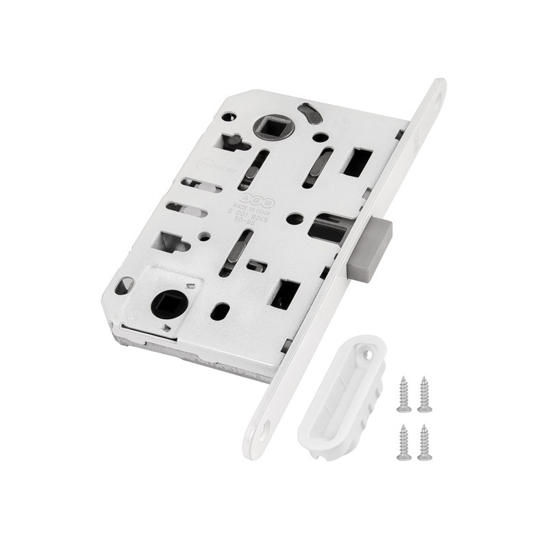 B06102.50.FM.567 AGB (АГБ) Защелка врезная WC (белый) с отв. пл. B02402.05.91 MEDIANA POLARIS