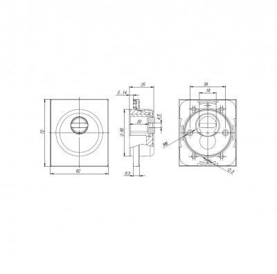 Броненакладка Armadillo (Армадилло) DEF.USS/K.25 (Protector/USS) SN матовый никель