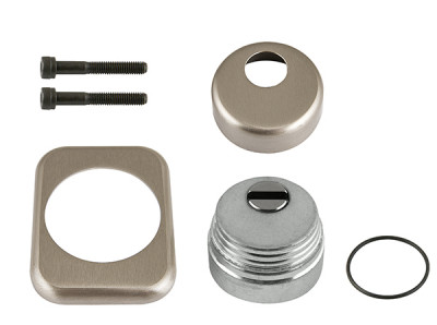 Броненакладка Armadillo (Армадилло) на ЦМ квадрат (от вырывания, 25 мм) ET/ATC-Protector 1-25(SQ) SN-3 Мат.никель box