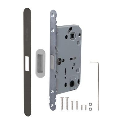 Магнитная Armadillo (Армадилло) защелка WC с ответной планкой GRAVITY.PRO G01.196.50.96 BPVD вороненый никель