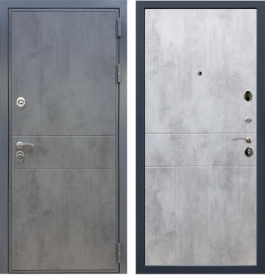 Дверь Рекс Премиум 290 ФЛ-290 (Бетон / Бетон светлый)