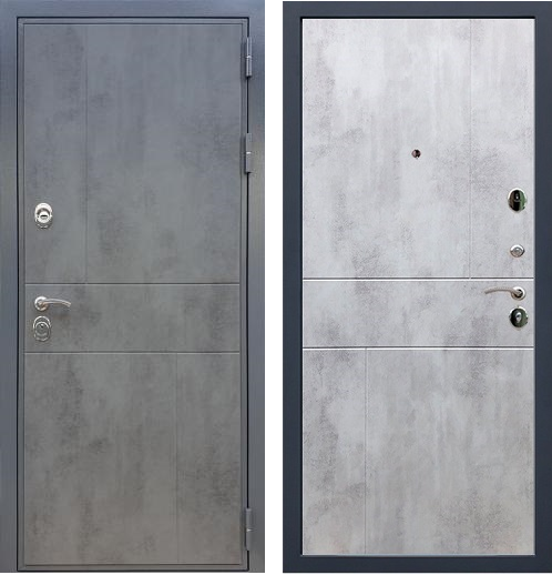 Дверь Рекс Премиум 290 ФЛ-290 (Бетон / Бетон светлый)