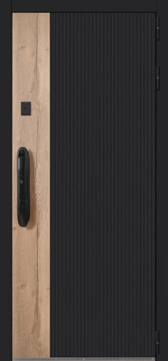 Стальная дверь «Конструктор» с зеркалом (биометрический замок)