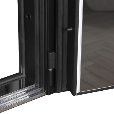 Стальная дверь «Конструктор» с зеркалом (биометрический замок)