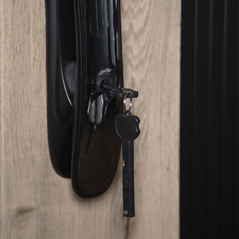 Стальная дверь «Конструктор» с зеркалом (биометрический замок)