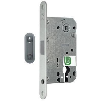 Замок Guardian (Гардиан) межкомнатный магнитный под цилиндр Soft 11М MCR, матовый хром /128:6429/