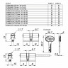 Цилиндровый механизм Mottura (Моттура) под вертушку (дл. шток) CP4P313101C5 (62 мм/26+10+26), МАТ.НИКЕЛЬ
