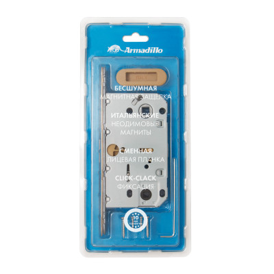 Магнитная Armadillo (Армадилло) защелка WC с ответной планкой GRAVITY.PRO G01.196.50.96 FSG флорентийское золото