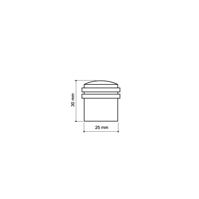 Упор Armadillo (Армадилло) дверной напольный STOPPER/ZA062 (DH062ZA ) SN-3 мат.никель