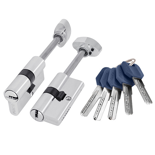 Цилиндровый Punto (Пунто) механизм (Z407/80) Z4007Tang80(45+10+25) со штоком CP хром