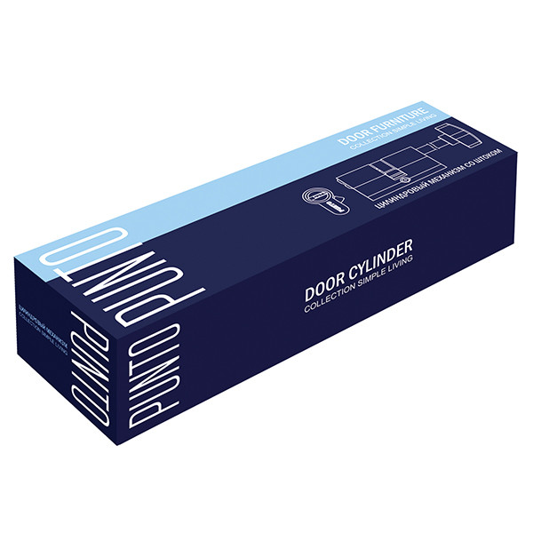 Цилиндровый Punto (Пунто) механизм (Z407/80) Z4007Tang80(45+10+25) со штоком CP хром